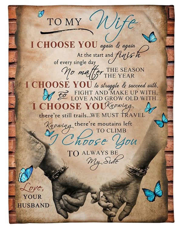 Butterfly To My Wife I Choose You Blanket