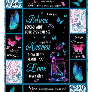 Butterfly Whisper I Love You Blanket