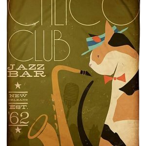 Calico Club Jazz Bar New Orleans Blanket