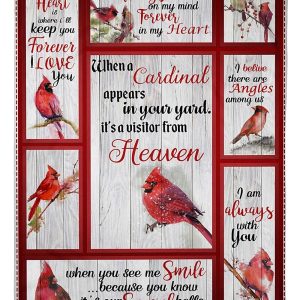 Cardinal Bird In My Heart Is Blanket