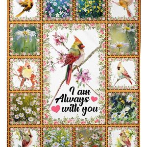 Cardinal  Gift For Daughter I Am Always With You Blanket