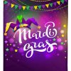 Carnival Mardi Gras Garland Blanket