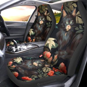 Cat Floral Car Seat Covers Custom Car Accessories