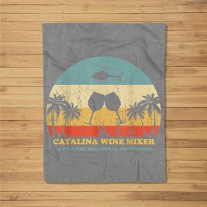 Catalina Mixer Wine Fleece Blanket