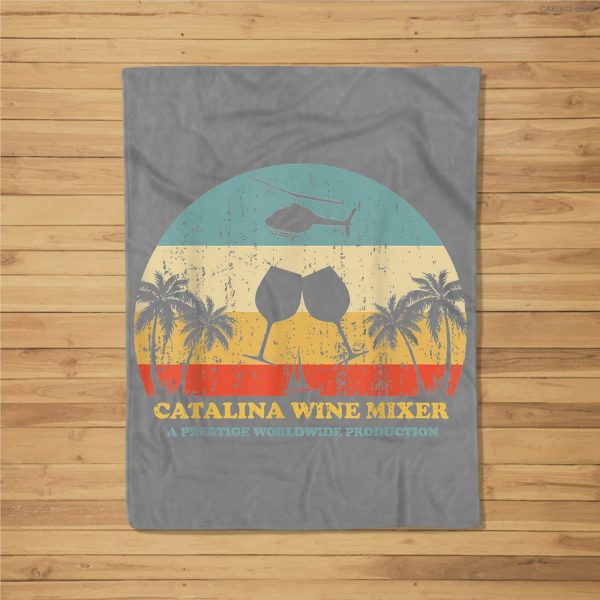 Catalina Mixer Wine Fleece Blanket