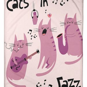 Cats In Jazz Blanket