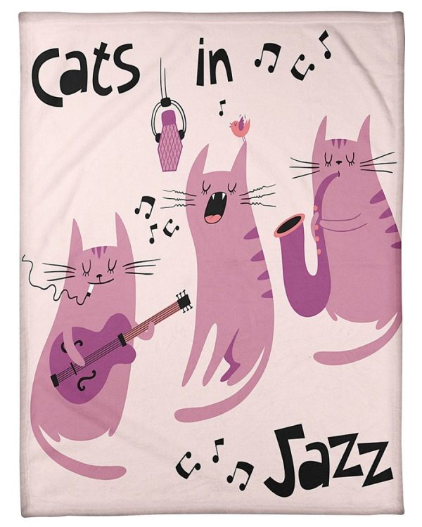 Cats In Jazz Blanket