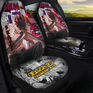 Chainsaw Man Denji Car Seat Covers Custom Anime Car Interior Accessories