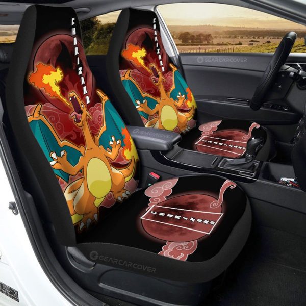 Charizard Car Seat Covers Custom Car Accessories For Fans