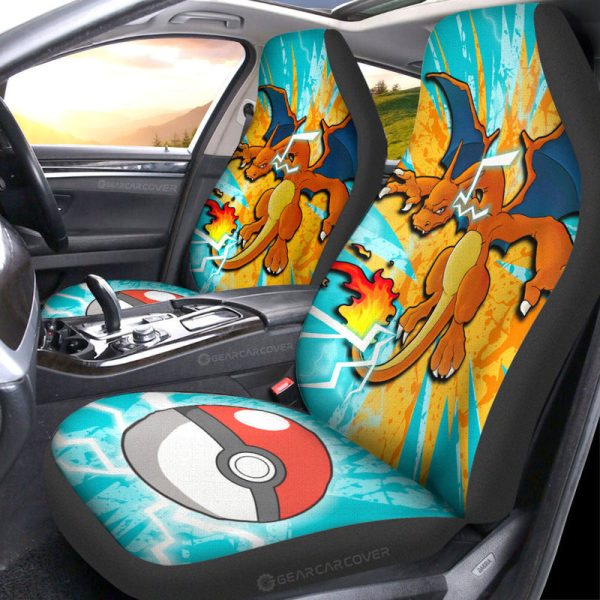 Charizard Car Seat Covers Custom Car Accessories For Fans