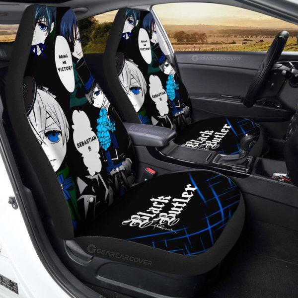 Ciel Phantomhive Car Seat Covers Custom Black Butler Car Accessories