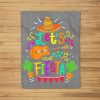 Cinco De Mayo Mexican Guitar Cactus Fleece Blanket