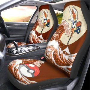 Cinderace Car Seat Covers Custom Pokemon Car Accessories