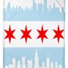 City Of Chicago Flag Blanket