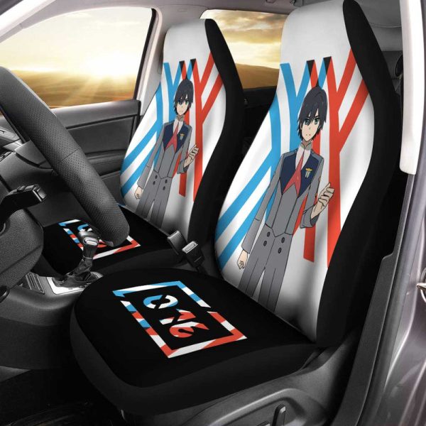 Code 016 Hiro Car Seat Covers Custom Darling In The Franxx Anime Car Accessories