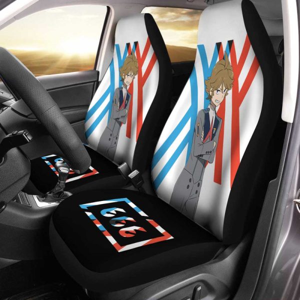 Code 666 Zorome Car Seat Covers Custom Darling In The Franxx Anime Car Accessories