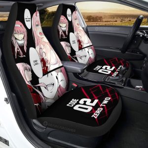 Code:002 Zero Two Car Seat Covers Custom DARLING In The FRANXX Anime For Anime Fans