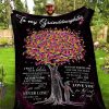 Colorful Tree  Giving Granddaughter Love You For The Rest Of Mine Blanket