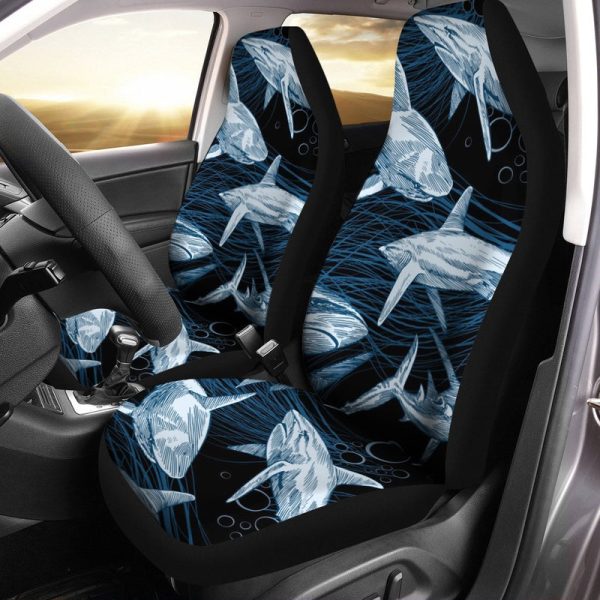 Cool Sharks Car Seat Covers Custom Shark Car Accessories