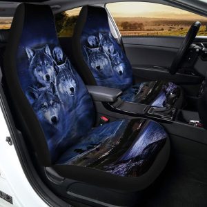 Cool Wolf Car Seat Covers Custom Car Interior Accessories