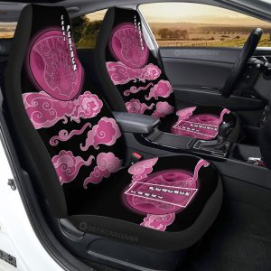 Coral Peacock Car Seat Covers Custom Black Clover Anime Car Interior Accessories