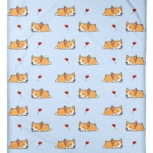 Corgis Wine Blanket