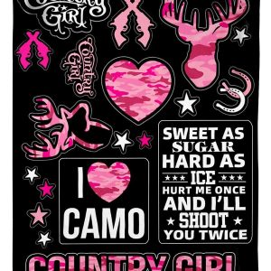 Country Girl I Love Camo Blanket