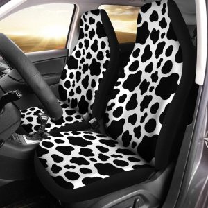 Cow Dairy Car Seat Covers Printed Custom Animal Skin Car Accessories