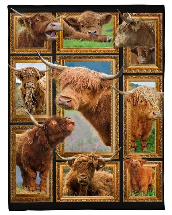 Cow Highland Cattles Blanket