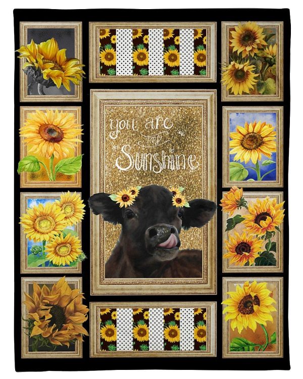 Cow You Are My Sunshine Blanket