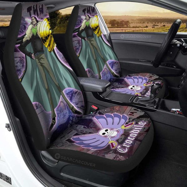 Crocodile Car Seat Covers Custom Car Accessories Manga Galaxy Style