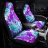 Crumple Tie Dye Car Seat Covers Custom Hippie Car Accessories