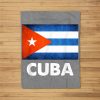 Cuba Cuban Flag Fleece Blanket