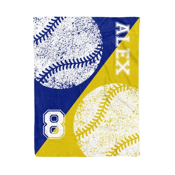 Custom Baseball  Double-color Blanket