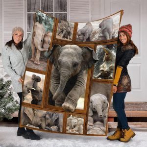 Custom  Elephant  For Animal Lovers Blanket