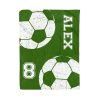 Custom Green Soccer Blanket