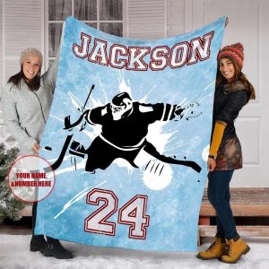 Custom Hockey Goalie Blanket