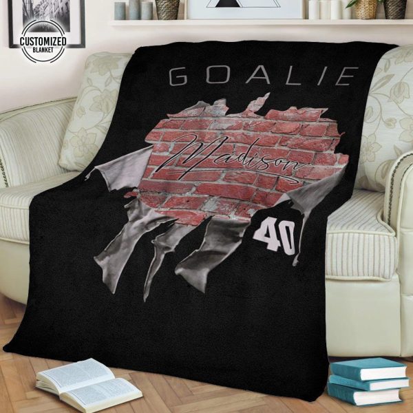 Custom Hockey Goalie Wall Blanket