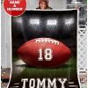 Custom Text Name  Football – Light Blanket