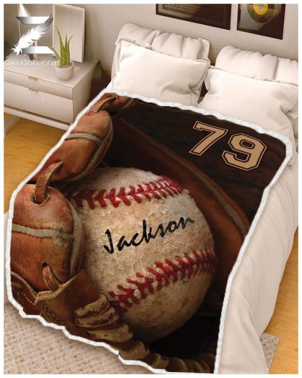 Custom  – Baseball – Glover Blanket