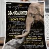 Custom  – Elephant – To My Granddaughter (grandma) – Just Do Your Best Blanket