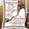 Custom  – Elephant – To My Granddaughter (grandma) – When Life Tries To Knock You Down Blanket