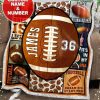 Custom  – Football – Eat Sleep Play Blanket