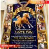 Custom  – For Daughter From Mom – Horse – I Will Always Have Your Back Blanket