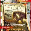 Custom  – For Daughter From Mom – Horse – Life Gave Me The Gift Of You Blanket