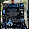 Custom  – Police – Mom – Thank You Blanket