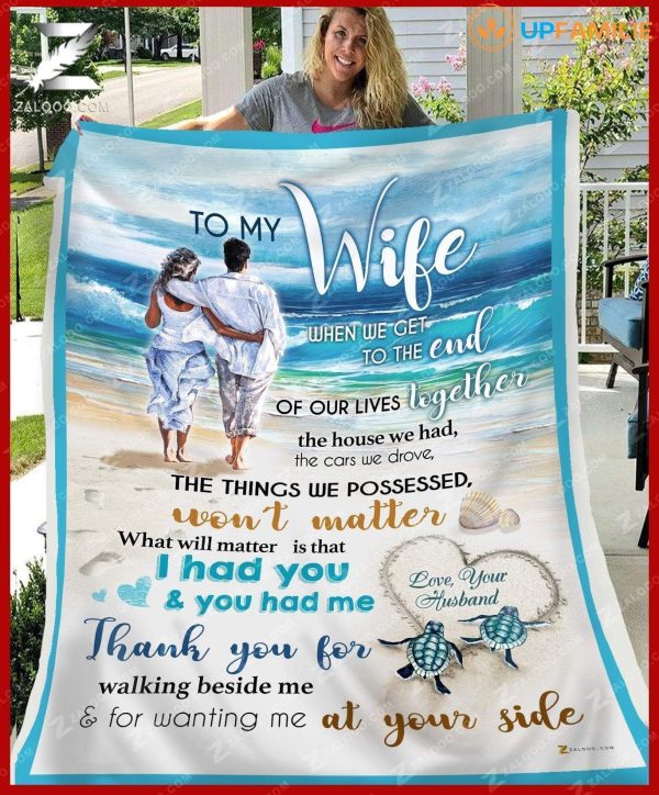 Custom  – To My Wife – Wedding Anniversary – I Had You And You Had Me Blanket