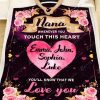 Custom  – Whenever You Touch This Heart Blanket