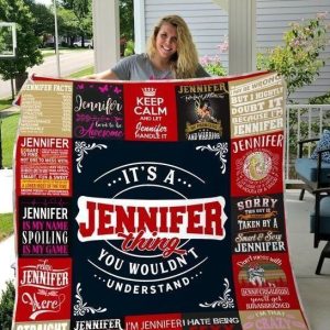 Customized Name  – It’S A Jennifer Thing I Hate Being Sexy But I Can’T Help It Keep Calm Let Me Handle It Blanket