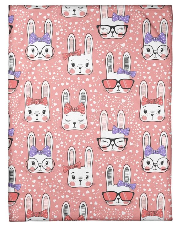 Cute Bunny Rabbit Blanket